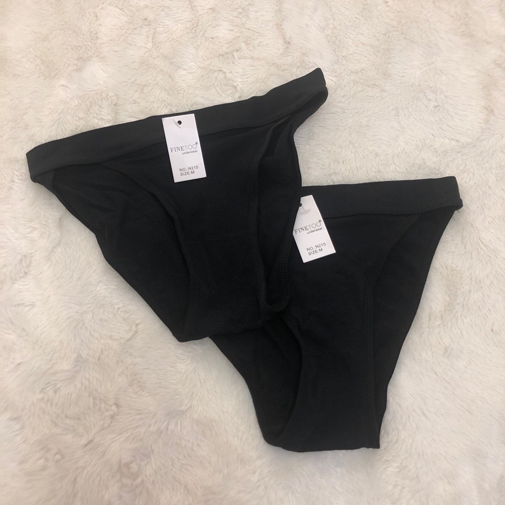 2 black panties